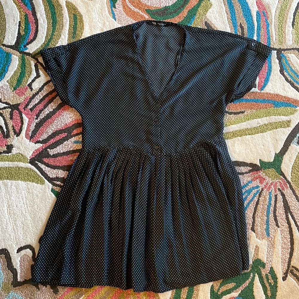 Zara black mini dress
